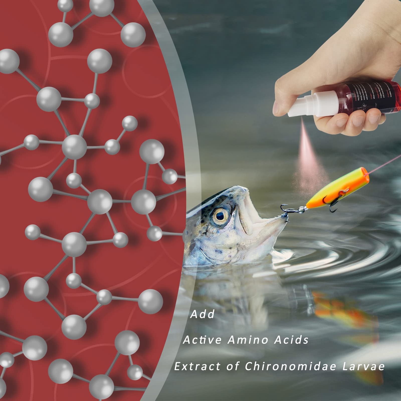 EUPHENG Fish Attractant(Baitassist Red Power 1oz(2pcs))