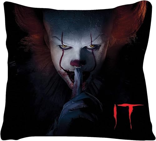 BERSORAG Morbid Enterprises IT Chapter 2 Movie Pennywise The Clown - Almohada iluminada de 15 pulgadas