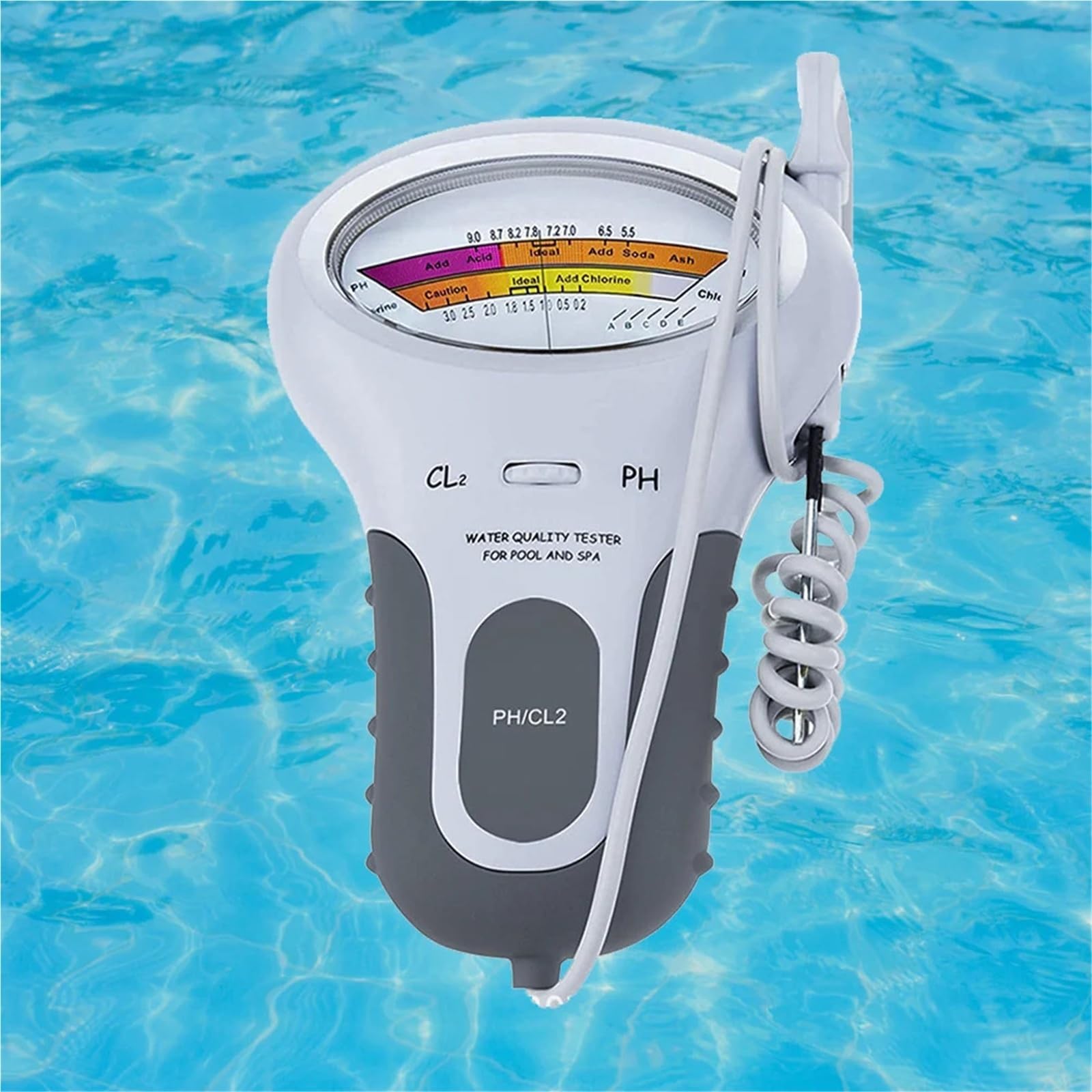 Tester ph wody, Miernik Poziomu Chloru TDS CL2 Z Sondą Do Basenu, Spa, do wody pitnej,