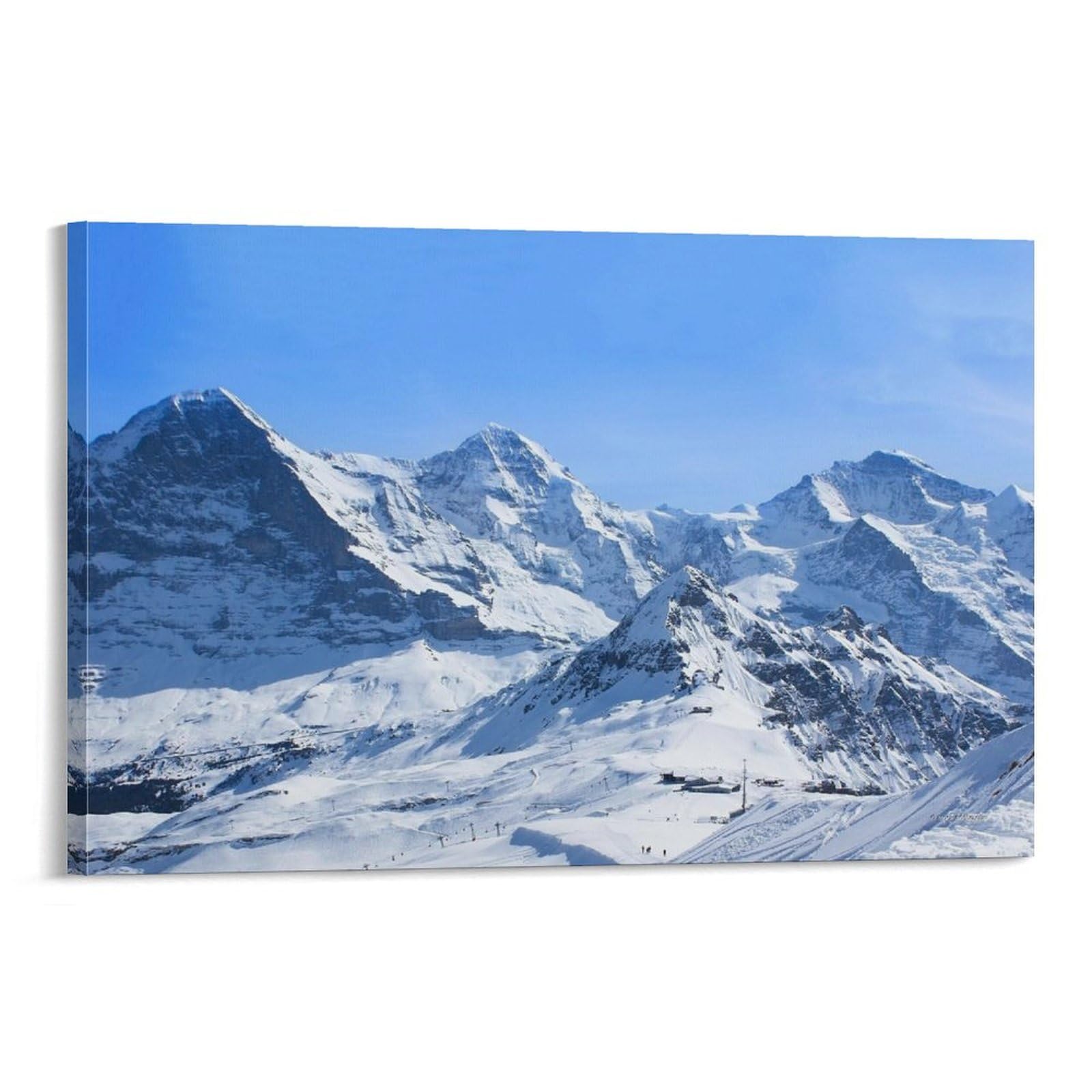 Amazon.co.jp: エベレスト冬雪山雪風景アート 風景有名な絵画 ポスター