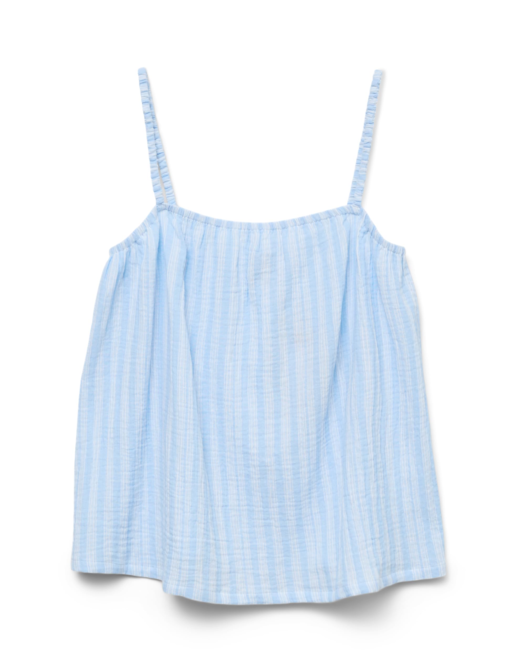 VERO MODA Women's Vmnanna Singlet Top WVN Ga Noos, Airy Blue, L
