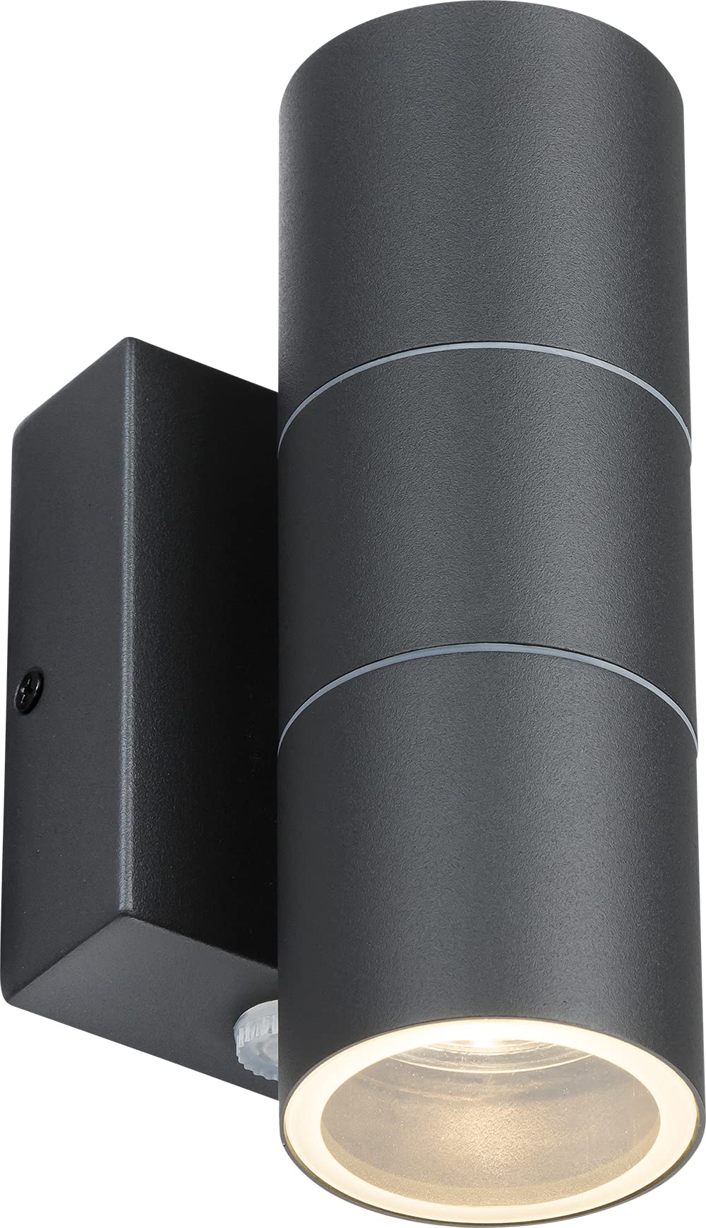 GU10 Outdoor Up and Down Wall Light with Daylight Sensor in Anthracite
