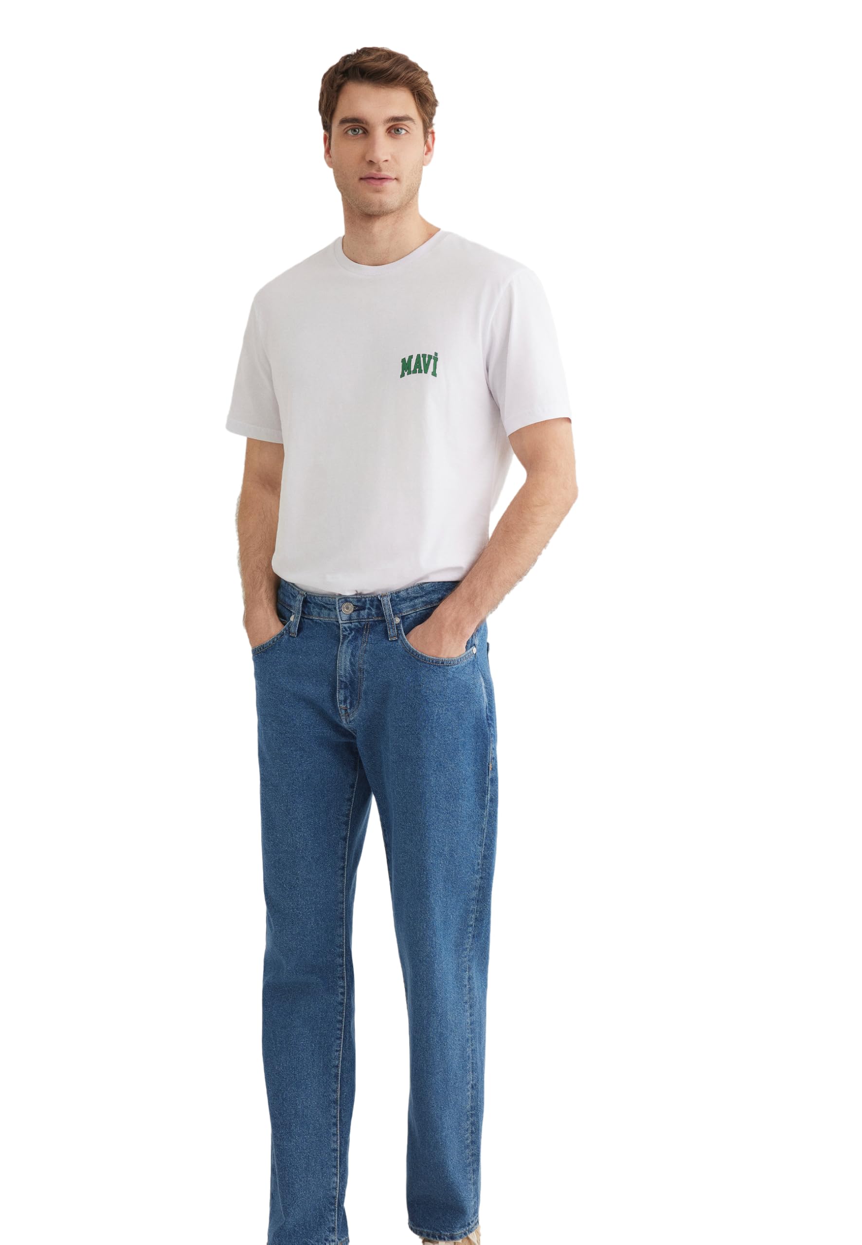 Mavi Koszulka Mężczyźni Mavi Logo Tee
