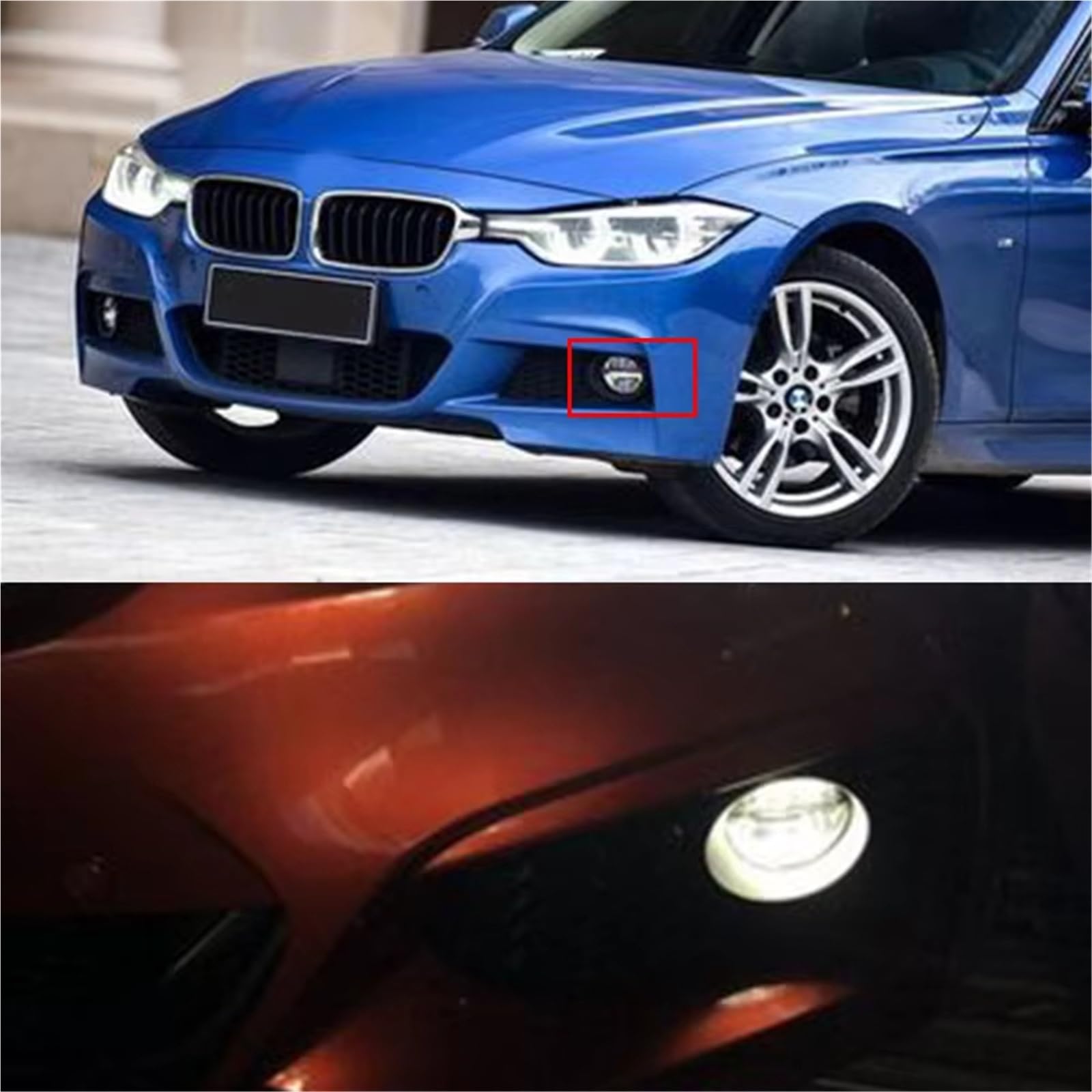 do BMW dla F30 F31 F34 2012-2015 światło sygnalizacyjne montaż lampy do jazdy przedni zderzak światło przeciwmgielne z okablowaniem przełącznika