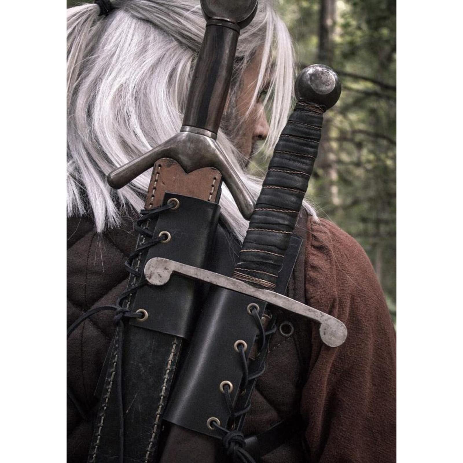 Fodera Spada Medievale Per Schiena - Portaspada Regolabile In Ecopelle Per Cosplay E Costumi - Foto 13