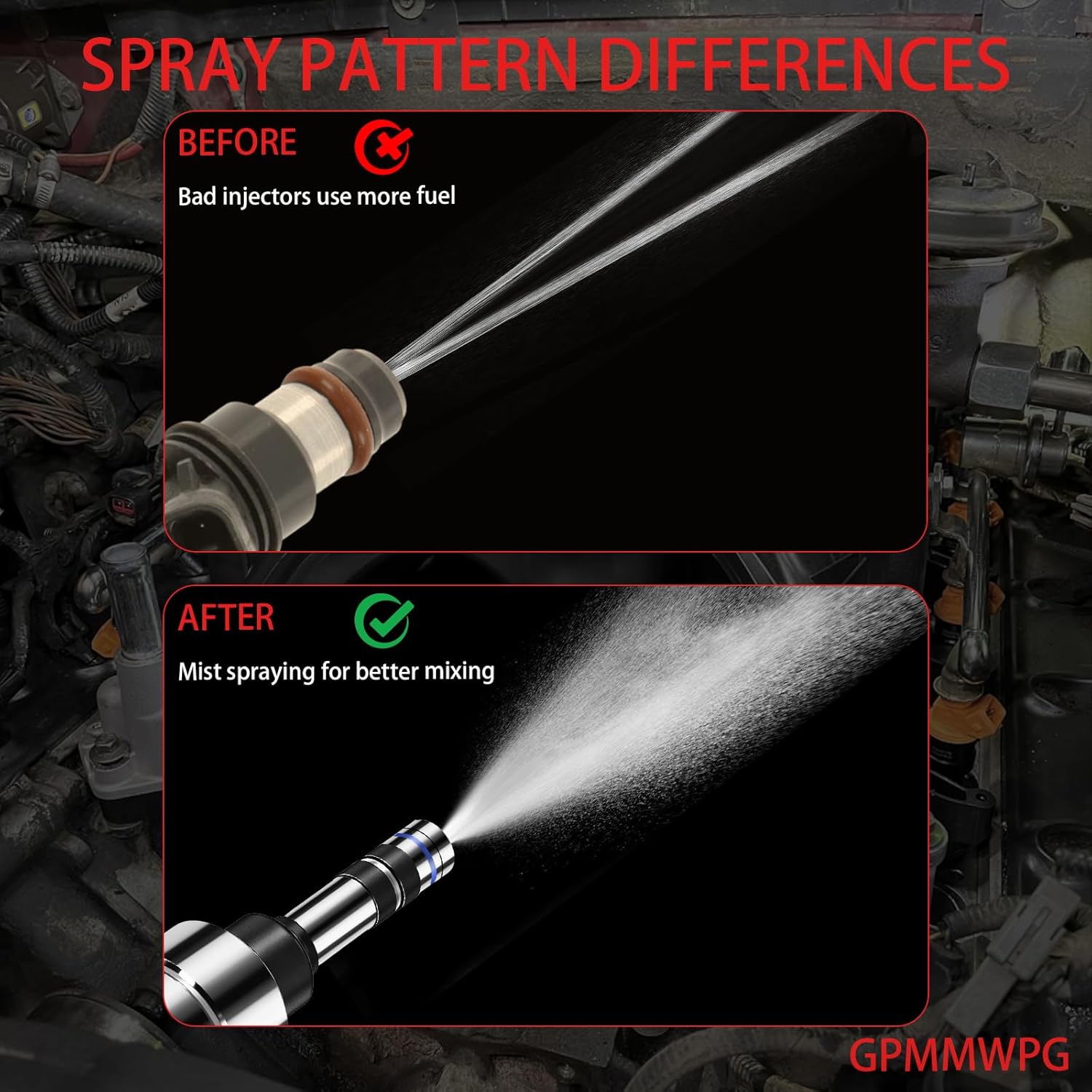 4Pcs Fuel Injectors 12633784 FJ1154 Injector 6 Holes Compatible with GMC Terrain 2011-2017 /Chevy Equinox 2011-2017 /Buick Verano Regal 2012 2013 2014 2015 2016 2017 2.4L L4 Set of 4