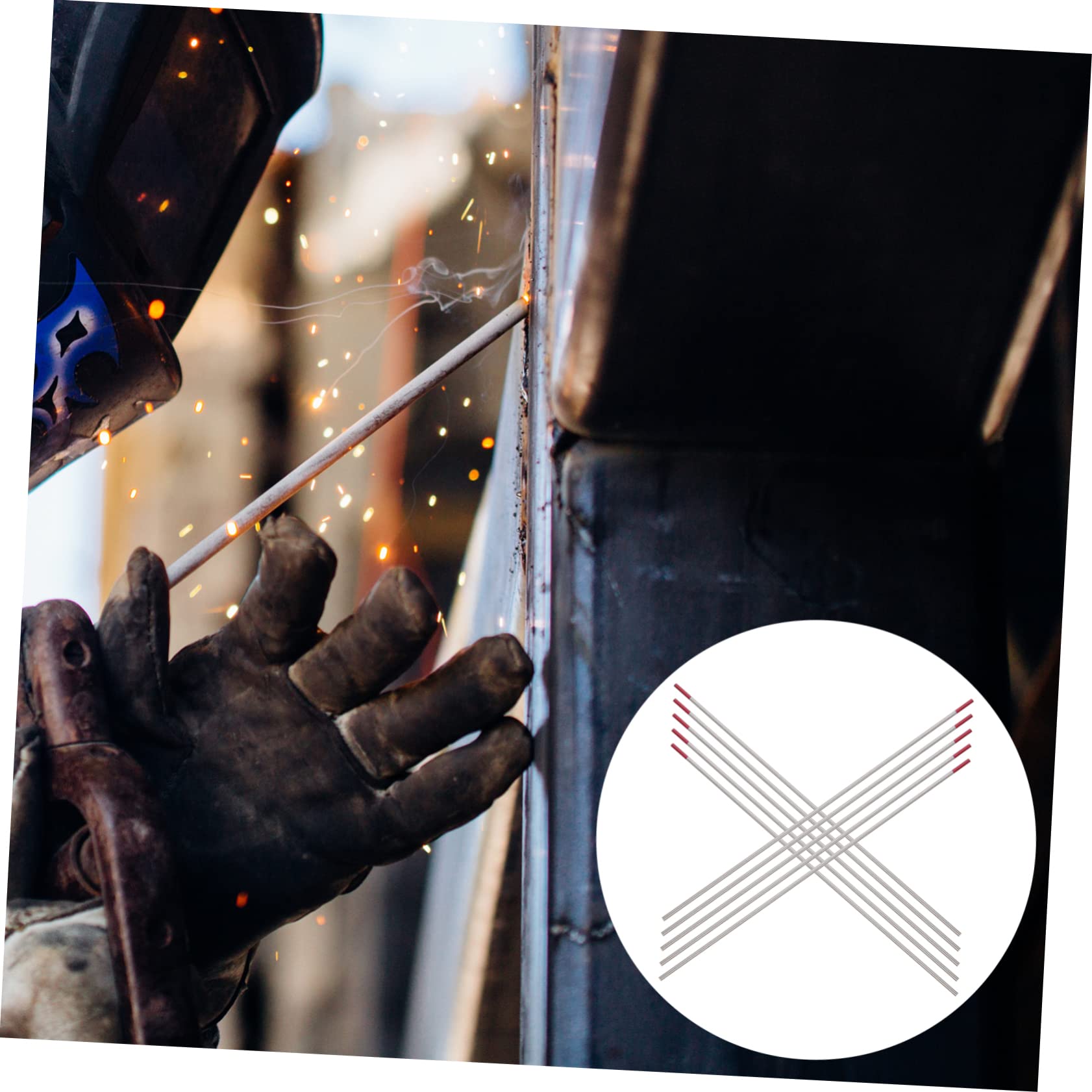 Unomor 1 Pack Welding Wt20 Thoriated Tungsten Electrode 2.0mm*175mm for Alloys Stainless Steel