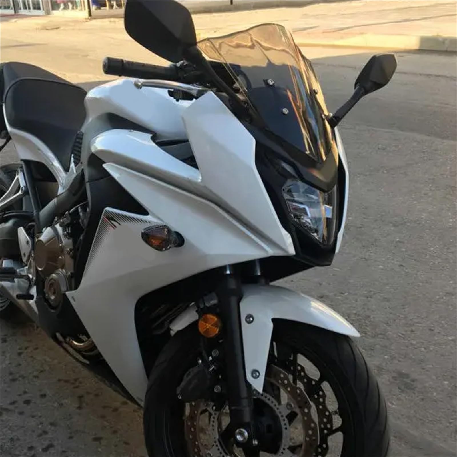 Przednia szyba motocyklowa Szyba przednia motocyklowa Double Bubble do motocykla Honda CBR650F CBR 650F 2014-2018(Transparent)