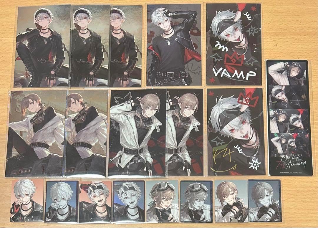 にじさんじ ChroNoiR 7周年 メタルカード セット ChroNoiR 7周年 メタルカード ステッカー 叶 葛葉 特典 ChroNoiR 7周年