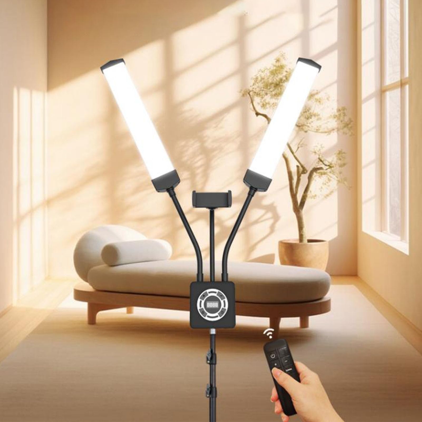 Podwójne Ramiona Fotografia Wypełniająca 196 LED 40W 3200K-5600K (wtyczka UE)