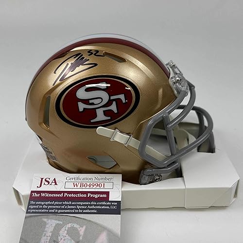 AutographedSigned Patrick Willis San Francisco 49ers Football Mini Helmet JSA COA