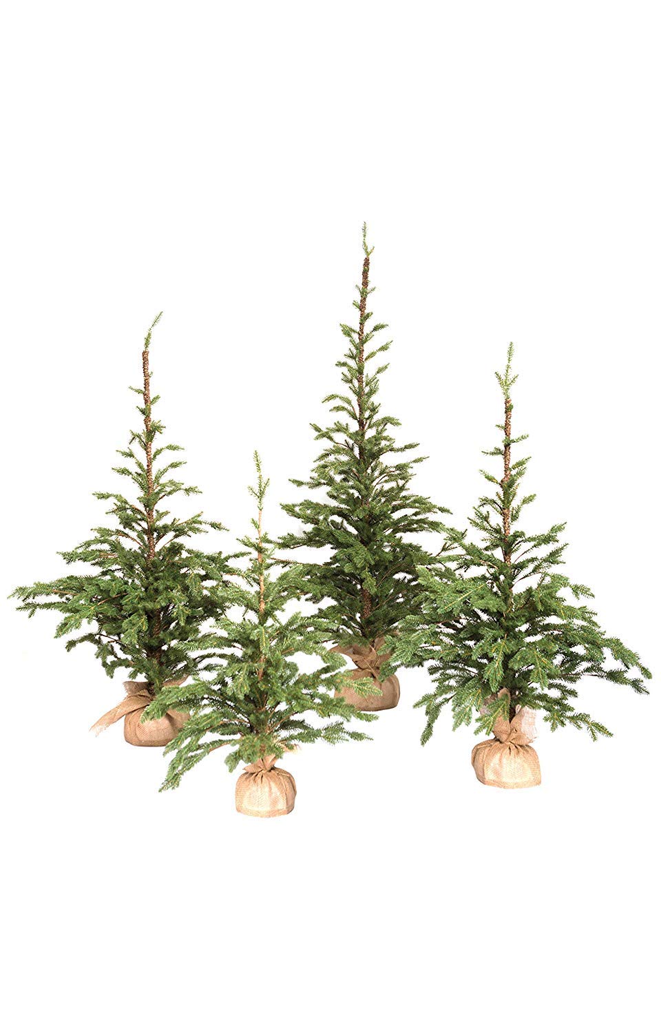XONE Pinetto PE Effetto Real Touch 90cm | Mini Albero di Natale Artificiale con Base in Juta
