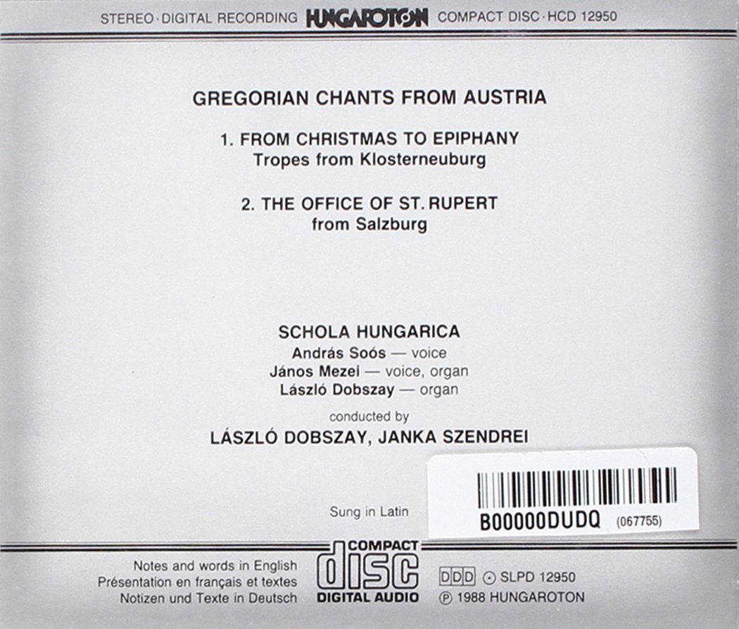 Gregorian Chants From Austria