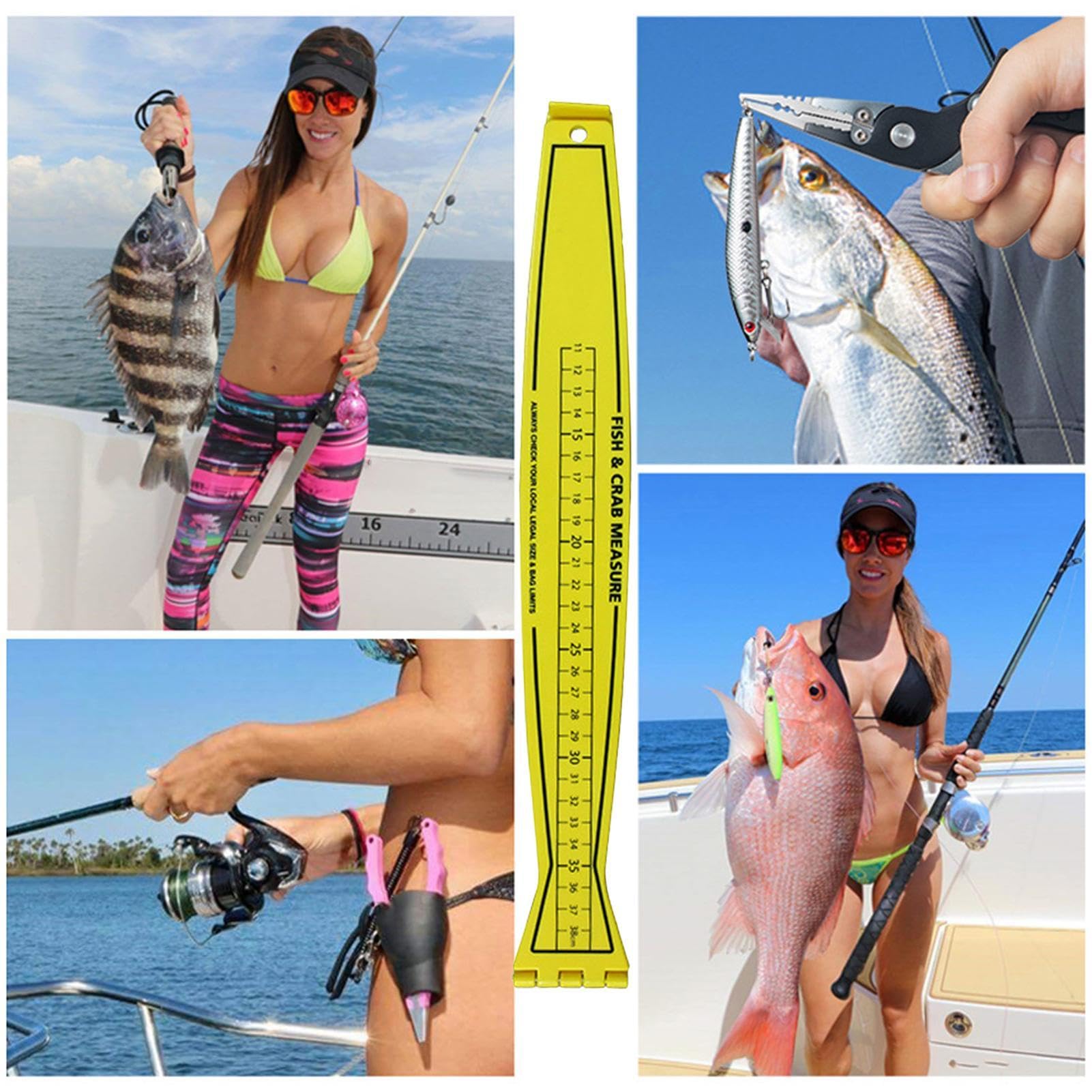 Legal Limits W24 Fishing Rod & Boat Ruler Tape Measure - Check Your Catch Size!