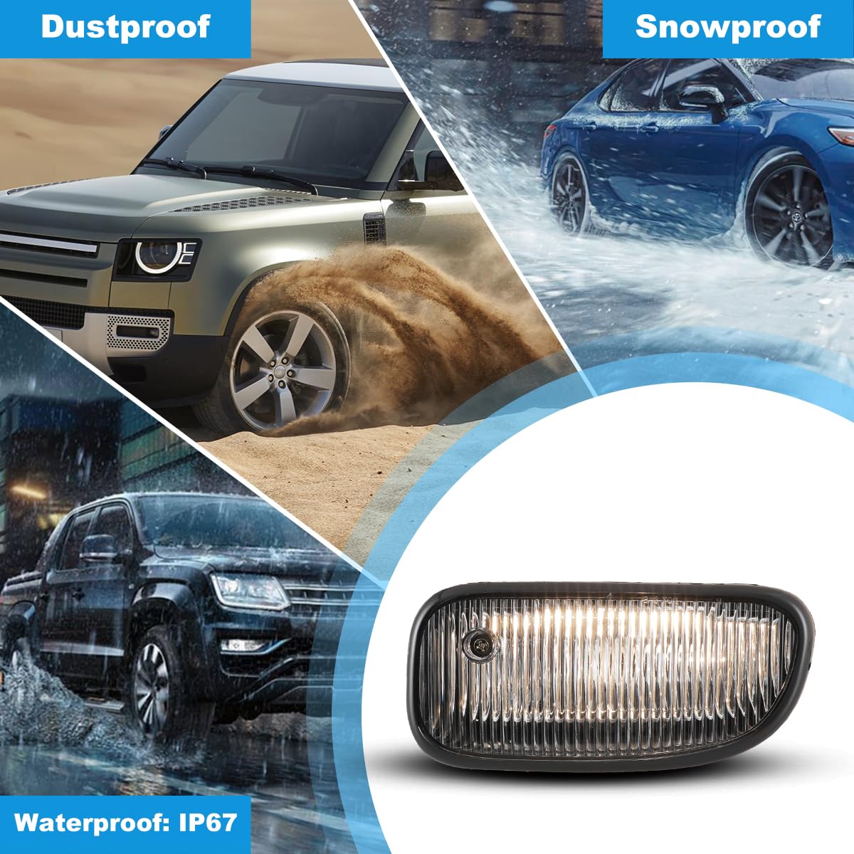 CPW OEM Fog Light Compatible with 1999 2000 2001 2002 2003 Jeep Grand Cherokee, Front Fog Lamp Fit For 1999-2003 Jeep Grand Cherokee, Only Driver Fog Light Assembly Replacement w/ H12 Bulb