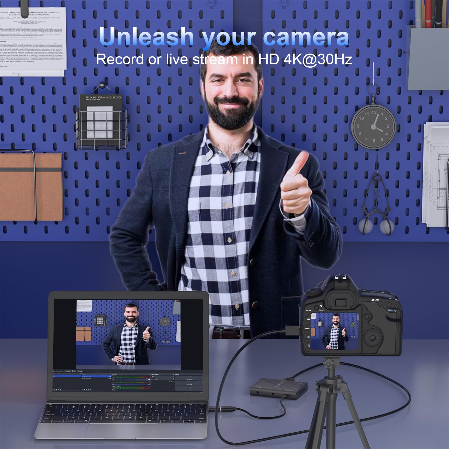 Tarjeta de captura de video 4K, transmite y graba en 4K30 HDR10,1080P120 con latencia ultra baja en PS5, PS4/Pro, Xbox Series X/S, Xbox One X/S, Switch/OLED, Steam Deck, cámara en OBS y más