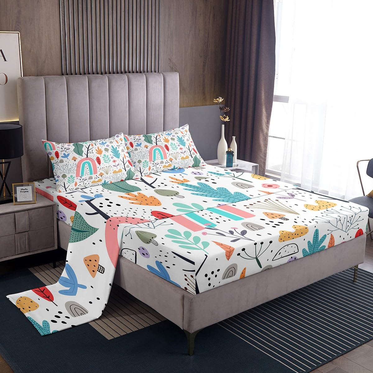Set di biancheria da letto per bambini con unicorno 3D, per letto