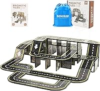Vista 9 de 102 piezas de baldosas magnéticas para construir un castillo de hielo, bloques de construcción 3D STEM educativos para juegos de simulación, regalos