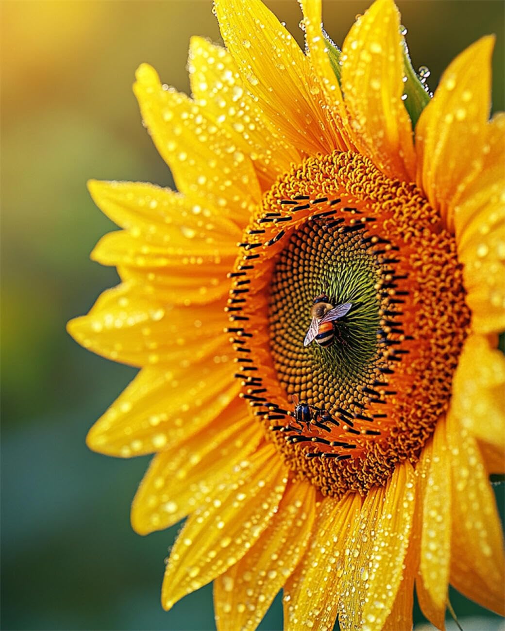 RKFLGEW Flowers 14CT Cross-Stitch Kits Fantasy Sunflower Cross Stitch Kits Embroidery Starter Set for Beginners DIY Home Decoration 40x50cm
