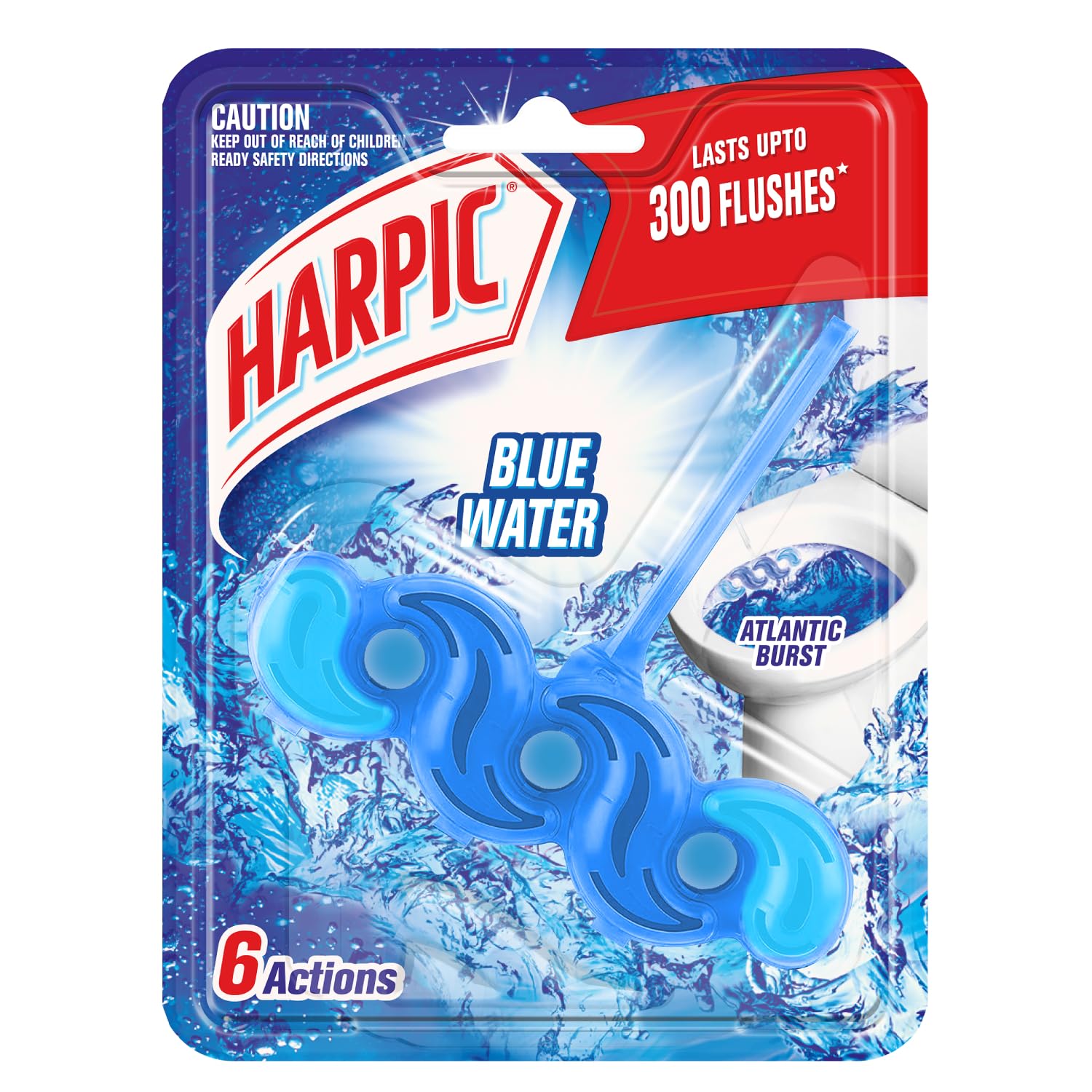 Harpic 35 gm - Atlantic Burst, Power Fresh 6 Toilet Cleaner Rim Block | Toilet flush cleaner blocks (Pack of 2) (B0D35HNPY3) Amazon Price History, Amazon Price Tracker