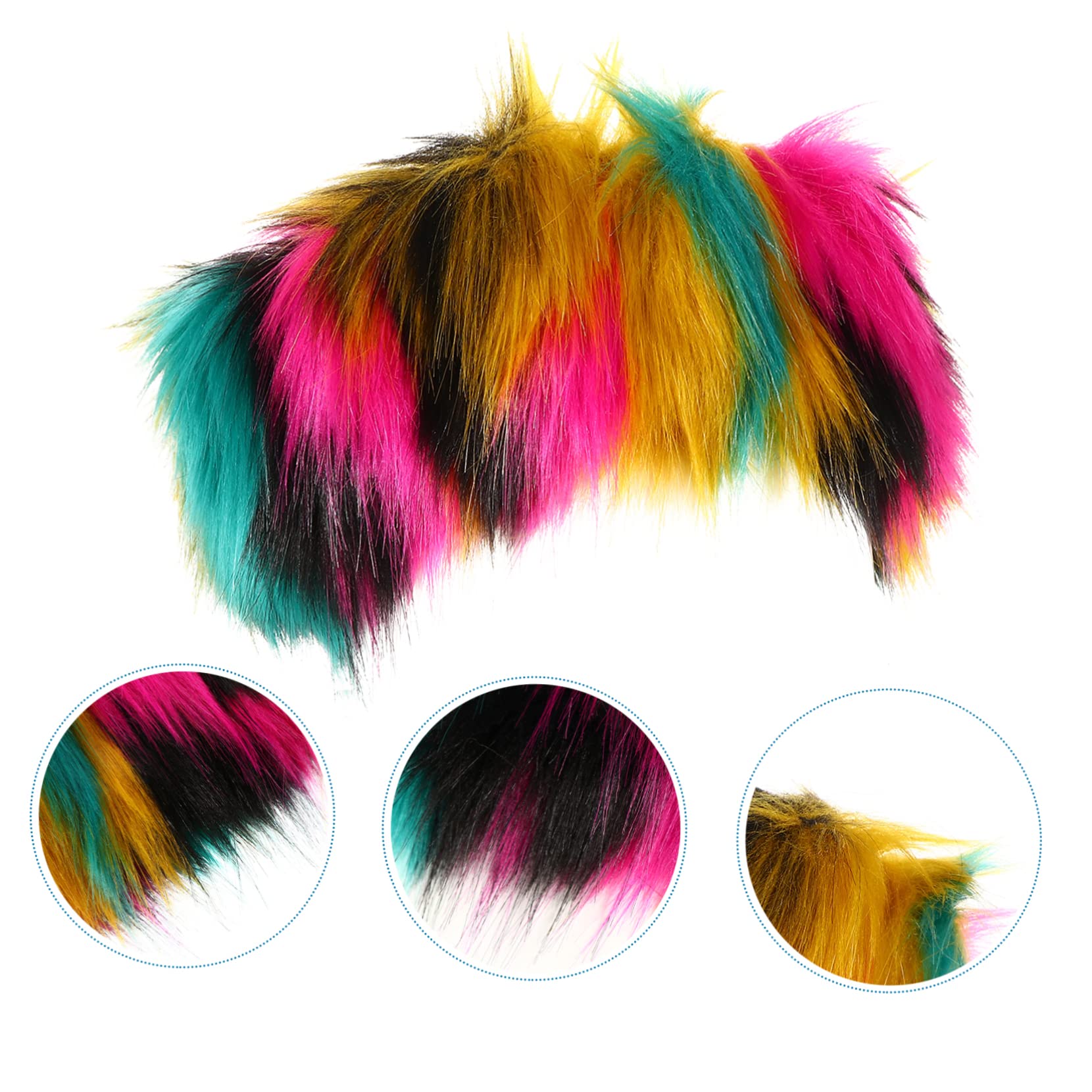 FRCOLOR 3 Pz fascia peluche hair charms hair jewelry fascia scalda orecchie cofano per uomo finta per da calde fasce per la testa morbida pelliccia