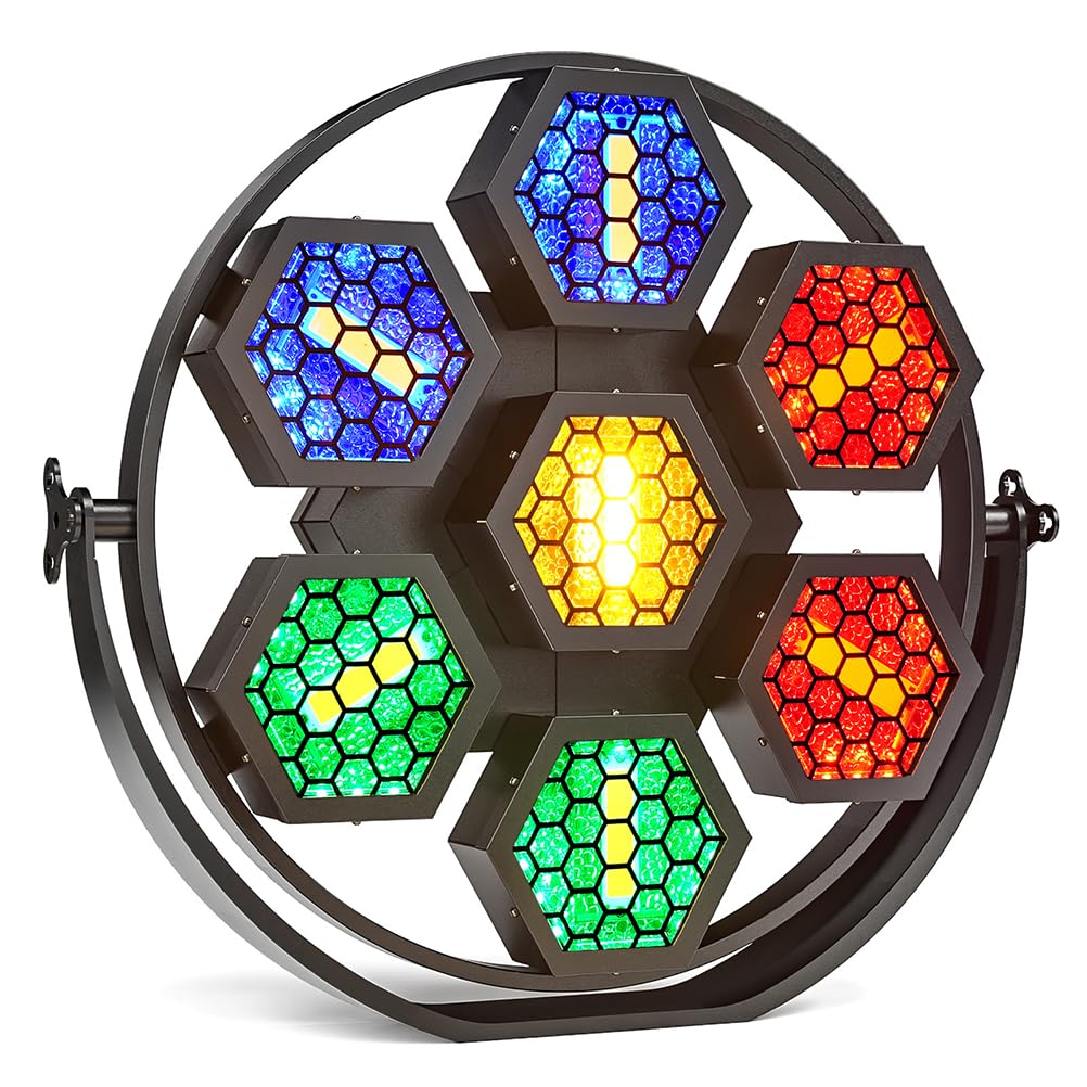 Oświetlenie sceniczne LED, 350 W, RGBW, 4 w 1, z kontrolą dźwięku, na imprezę, do klubu, dyskoteki, na imprezy weselne