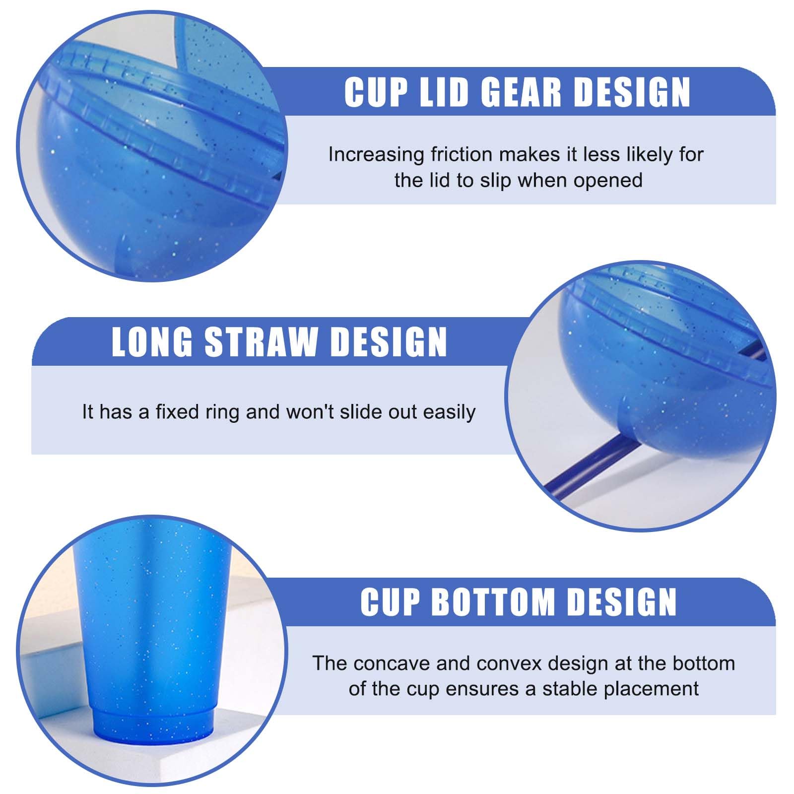 Bicchieri riutilizzabili in plastica per feste, set da 50 o 100 pezzi, colori americani, blu