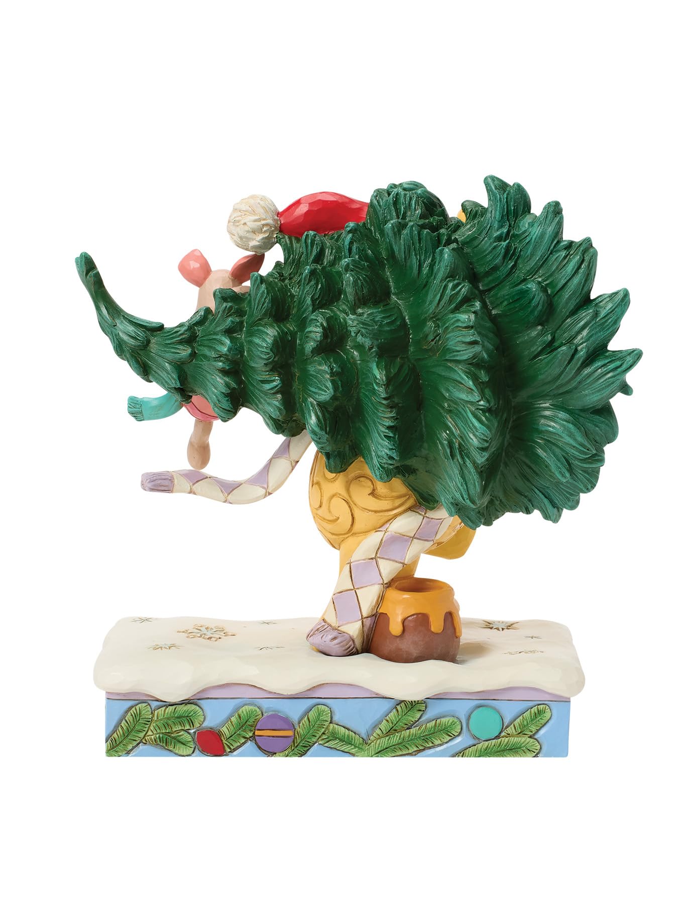 Disney Traditions Figur Puuh mit Weihnachtsbaum