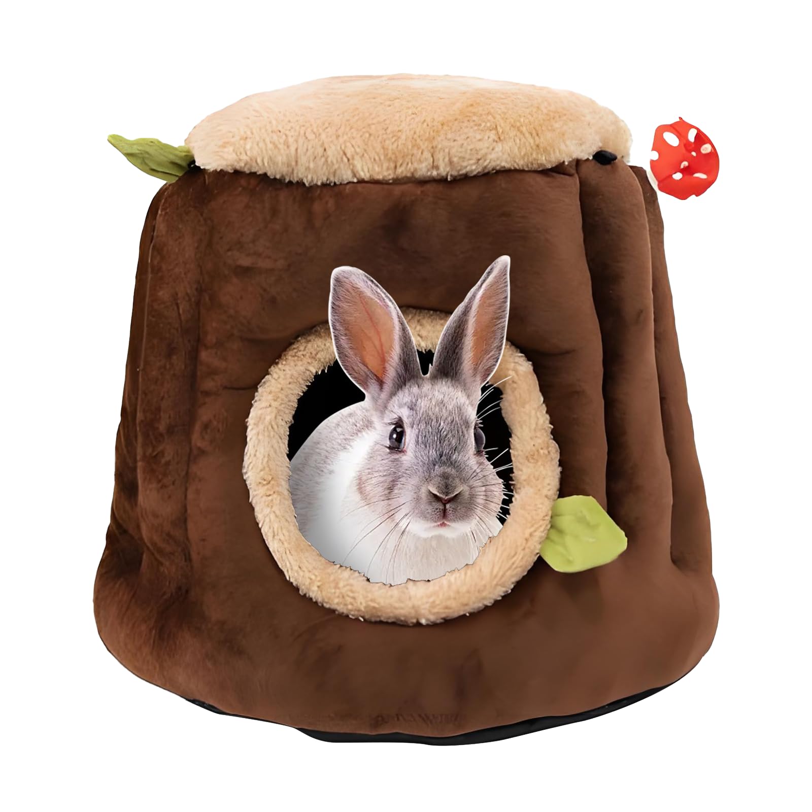 Photo 1 of LYART Guinea Pig Hamster Bedding or Hideout for Mouse Mice Rat Ferret Bunny Fluff Bedding Bed House Cage Accessories, Dwarf Rabbits Hedgehog Bearded Dragon Warm Bedding Nest Cave, Washable (3.XL)