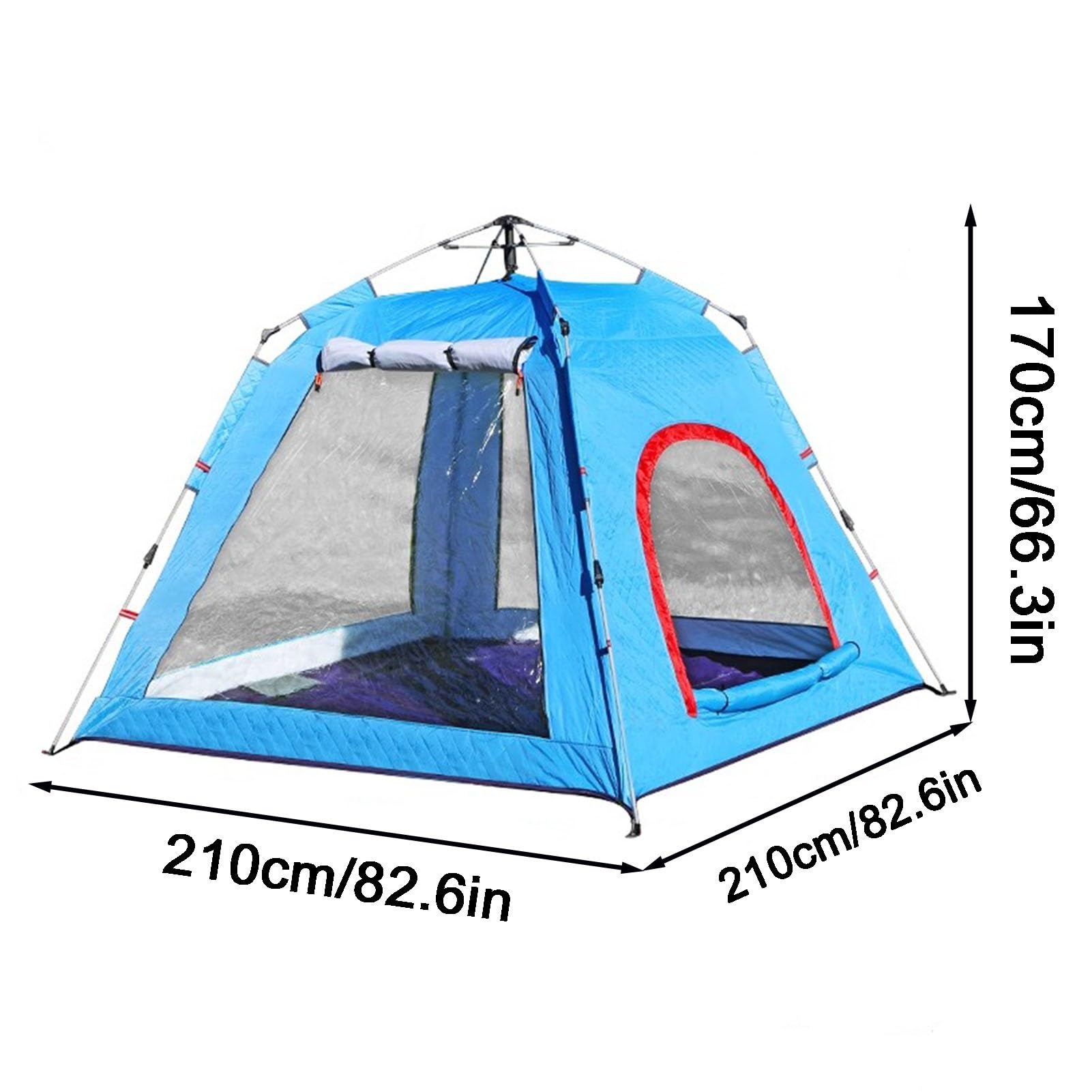 Ice fishing tent Przenośny schron do wędkowania pod lodem dla 1-2 osób, można szybko zainstalować, z torbą transportową, do wędrówek pieszych