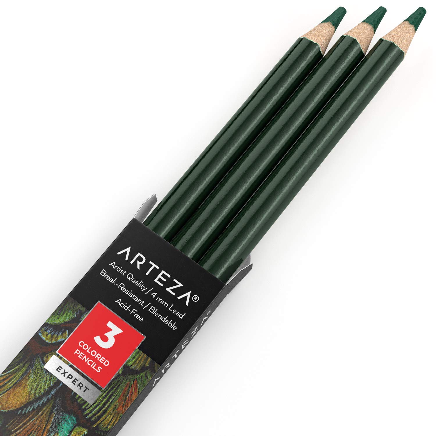 あなただけの色鉛筆 Amazon | ARTEZA (アルテザ) 色鉛筆 3本パック A041 フォレスト