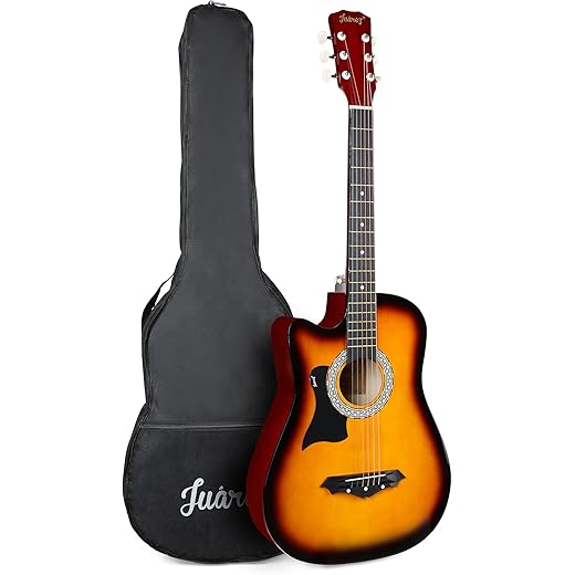 Juarez Wood Acoustic Guitar Left Handed 38 Inch 52 cm