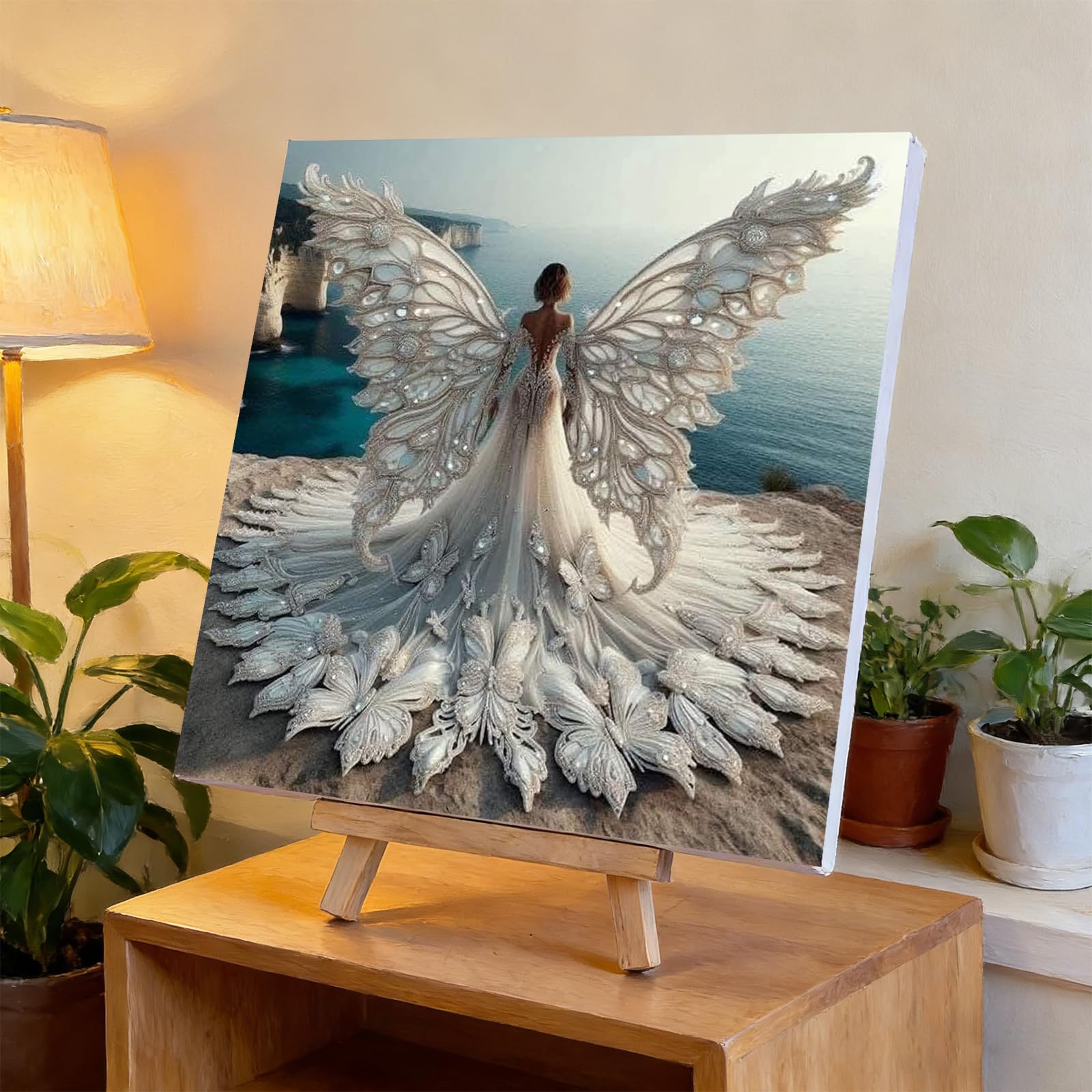 Butterfly Figur Paint by Numbers Erwachsene 40 x 40 cm, rahmenlos