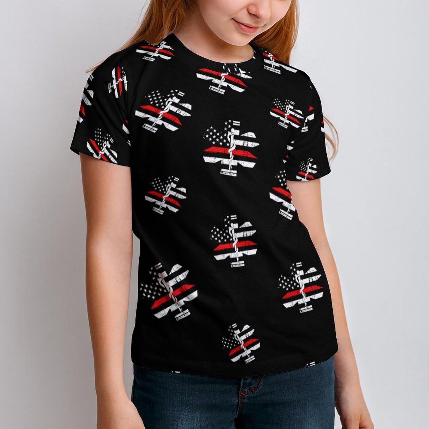 EMS Star of Life T Shirt for Boy Girl Top Short Sleeve T-Shirt Graphic Tee