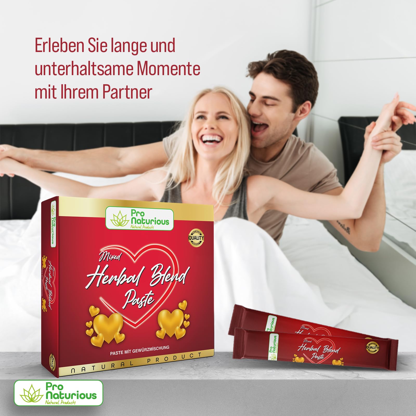 ProNaturious, 12x12g Extra Stark für aktive Männer, Sofortwirkung Original Türkisches Macun, Ginseng & Tribulus Terrestris Gel - 2 Stück