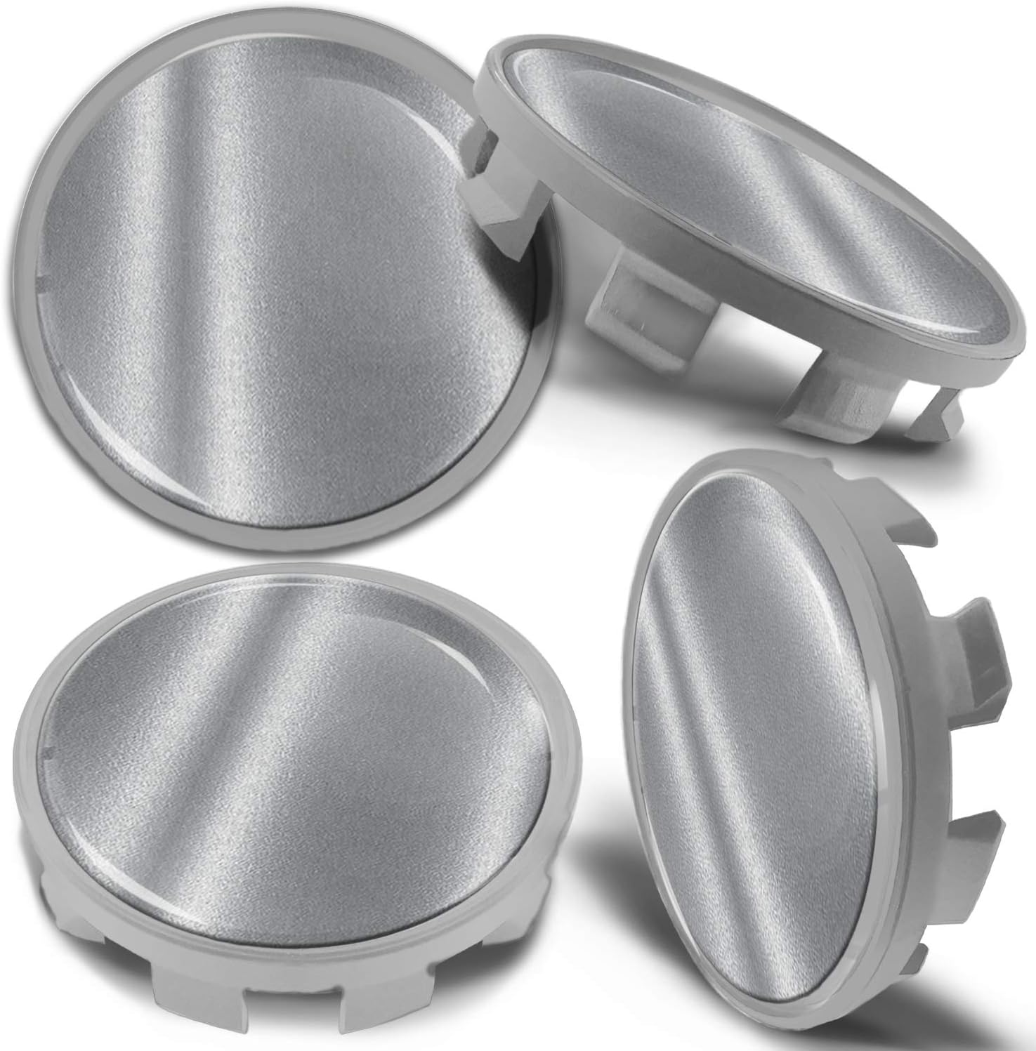 4x Nabendeckel 63,8mm Grau - Trägerkappe Nabenkappe N32G Für Fahrräder