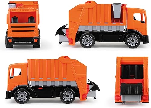 Miniatura 3 de Lena Potentes camiones de basura de juguete gigantes para niños y niñas de 3 años de edad gestión realista de residuos de basura operado manualmente