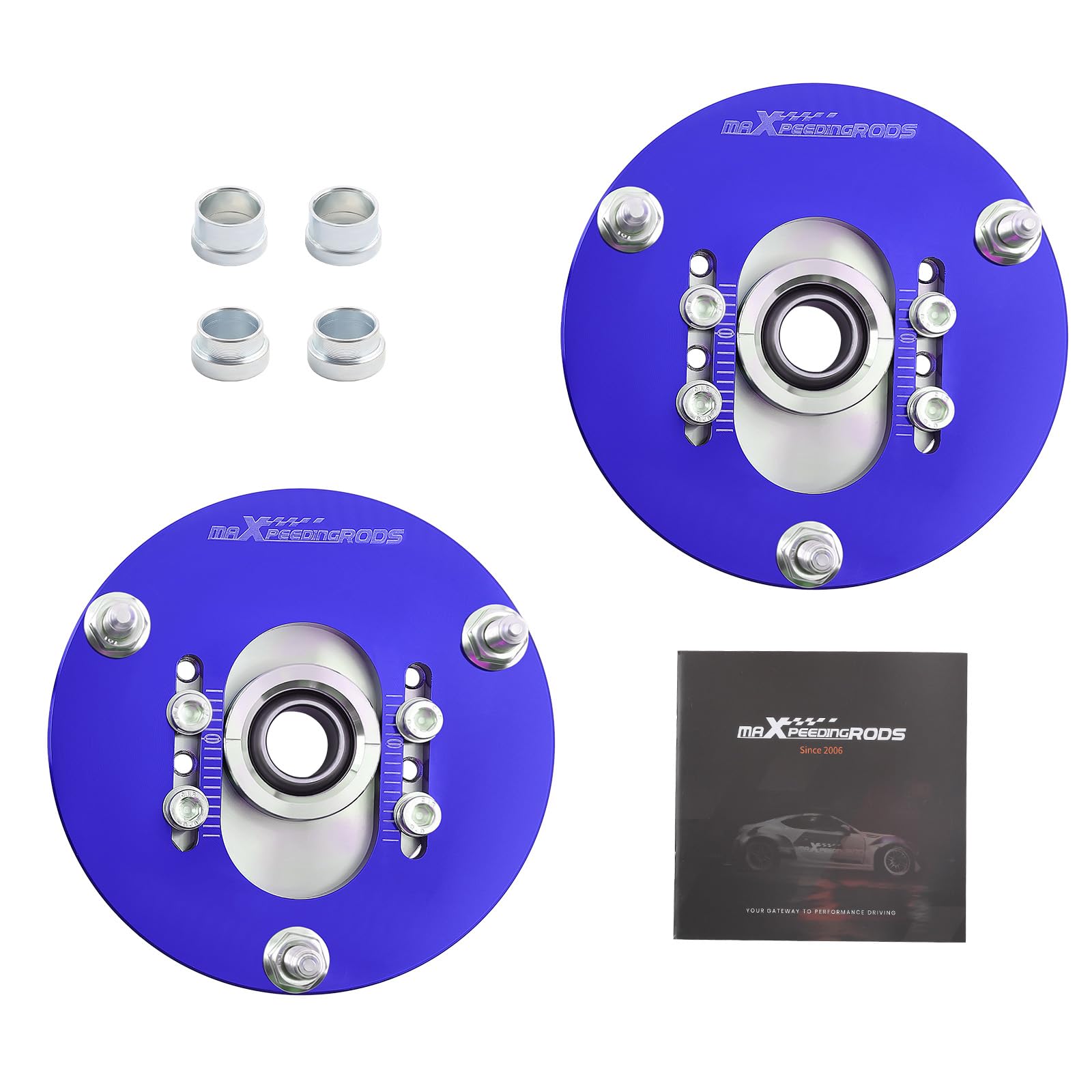 maXpeedingrods Piastra Camber Regolabile Ammortizzatori - Blu
