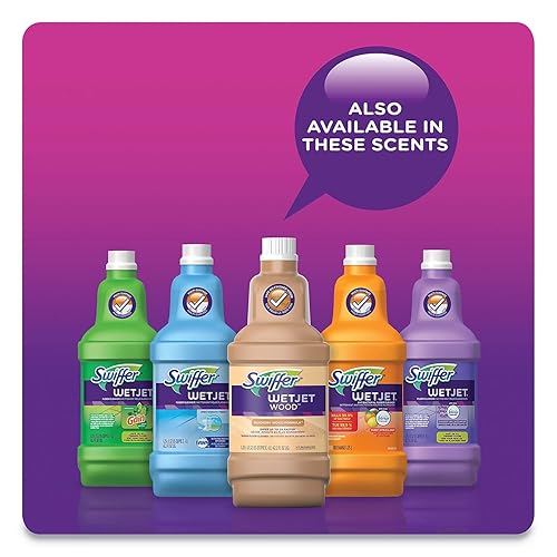 Miniatura 2 de Procter & Gamble Swiffer 77809 Wetjet System - Recambio de solución de limpieza, aroma original, botella de 1,25 L, 4/caja