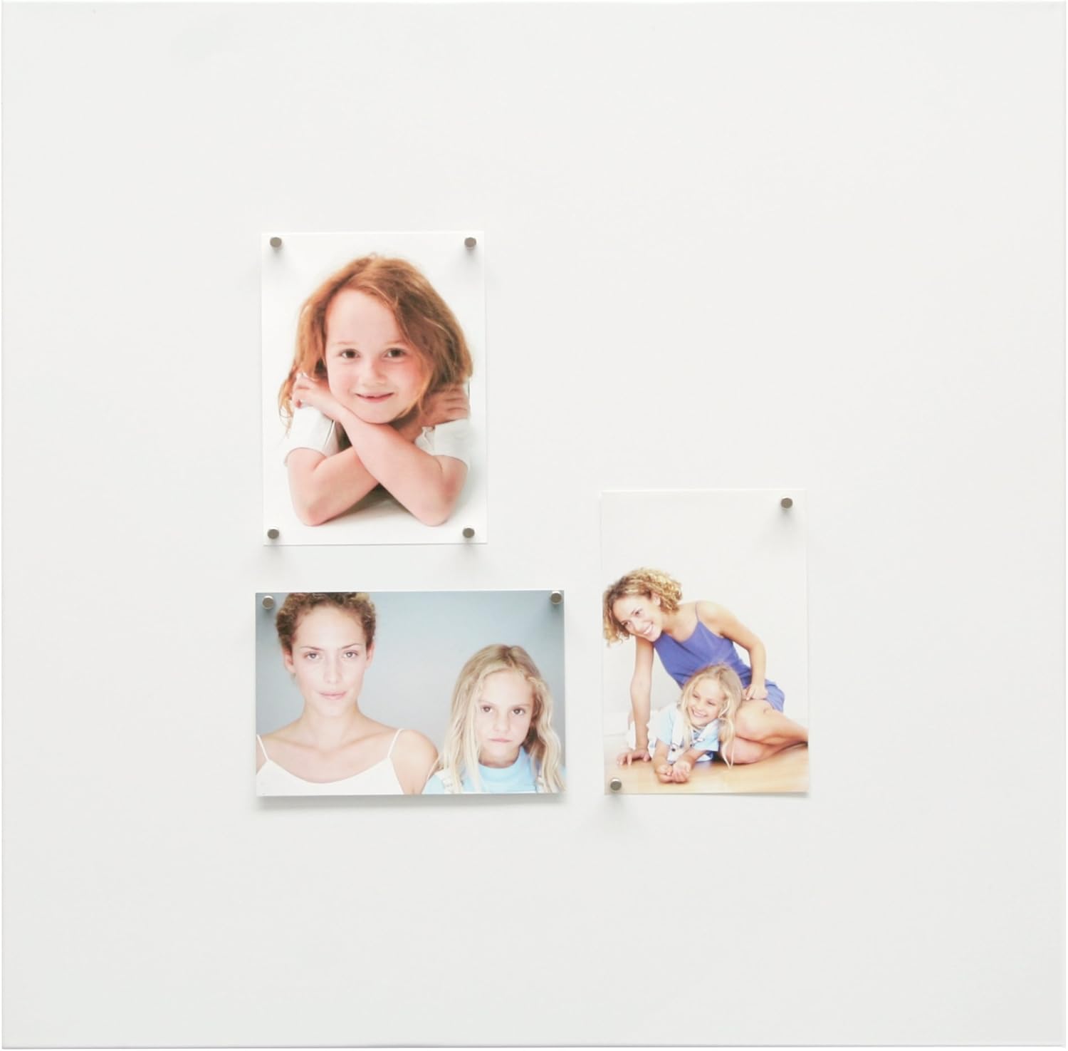 S66KF1-50.0X70.0 Magnetic Board Photo Mount + Strong Magnets 71 x 51 x 1.5 cm White Metal