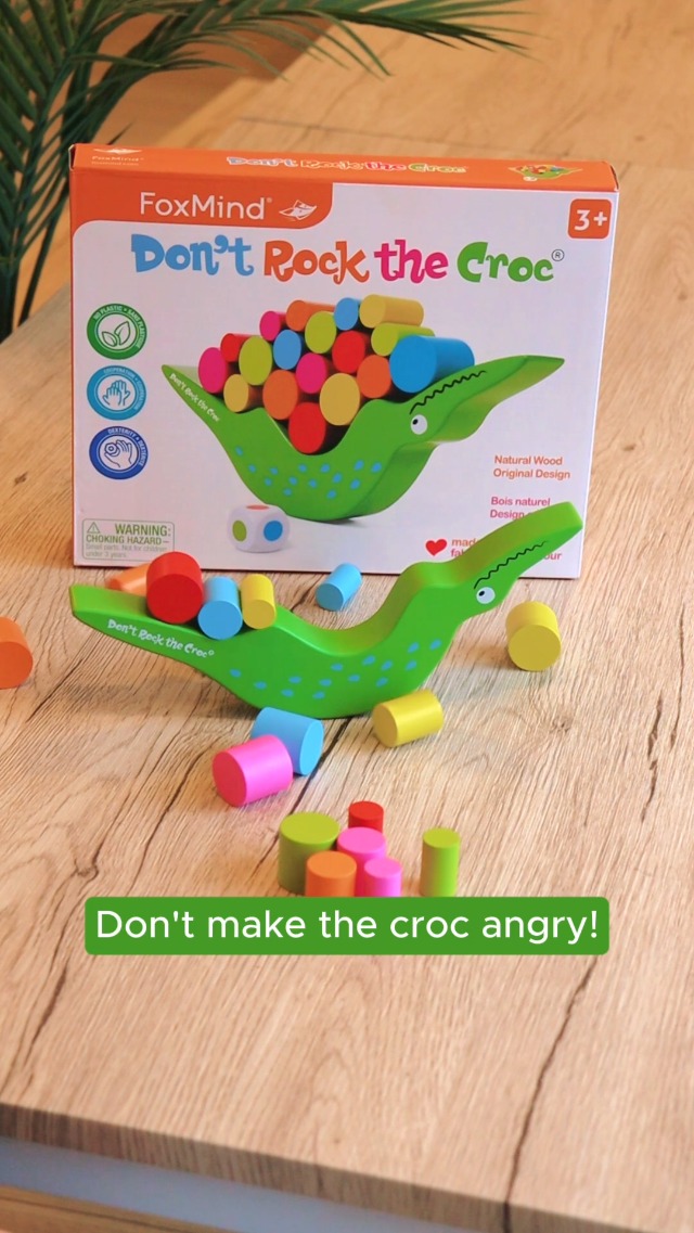 Wooden Stacking Animal Balancing Building Blocks Educational Baby Toys