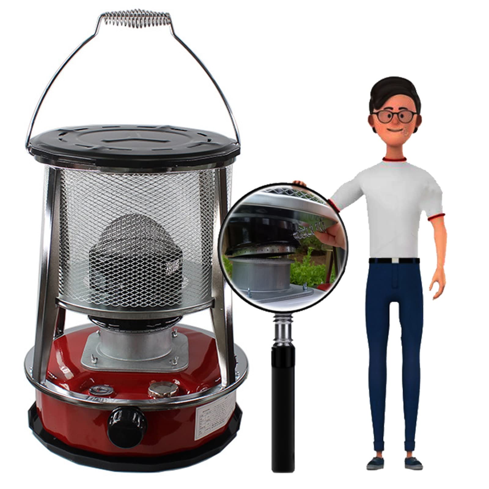 Buy Radiant Heater Kerosene Heater Outdoor, With 7 Wicks, Efficient