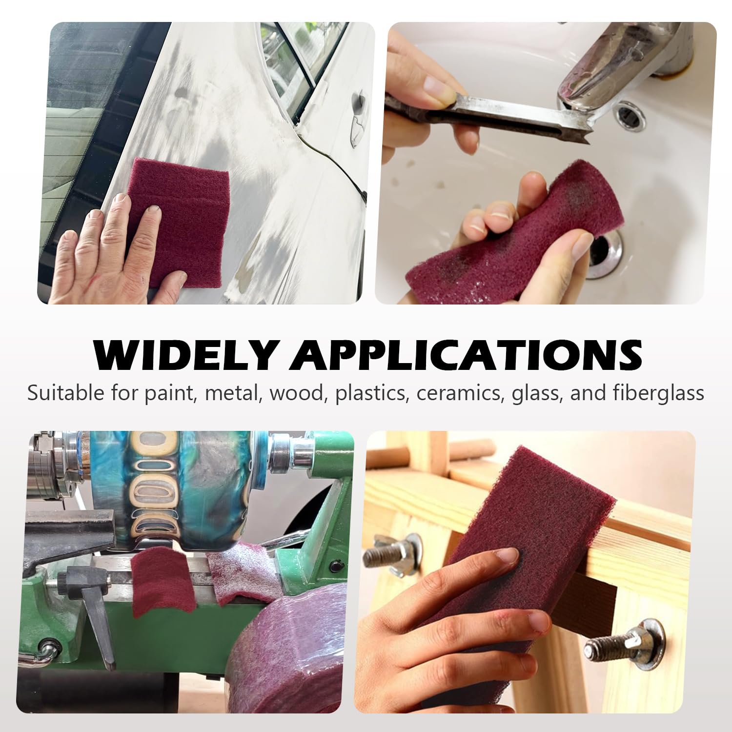 Maroon Scuff Pad Roll - Cut to Size! -6