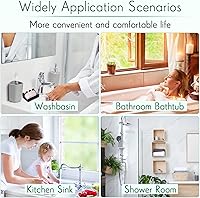 Vista 6 de Cunhill 2 Piezas Jabonera de Silicona Autodrenante Jabonera de Ducha Cascada Portajabón en Barra Bandeja con Drenaje Ahorrador de Jabón para Negro