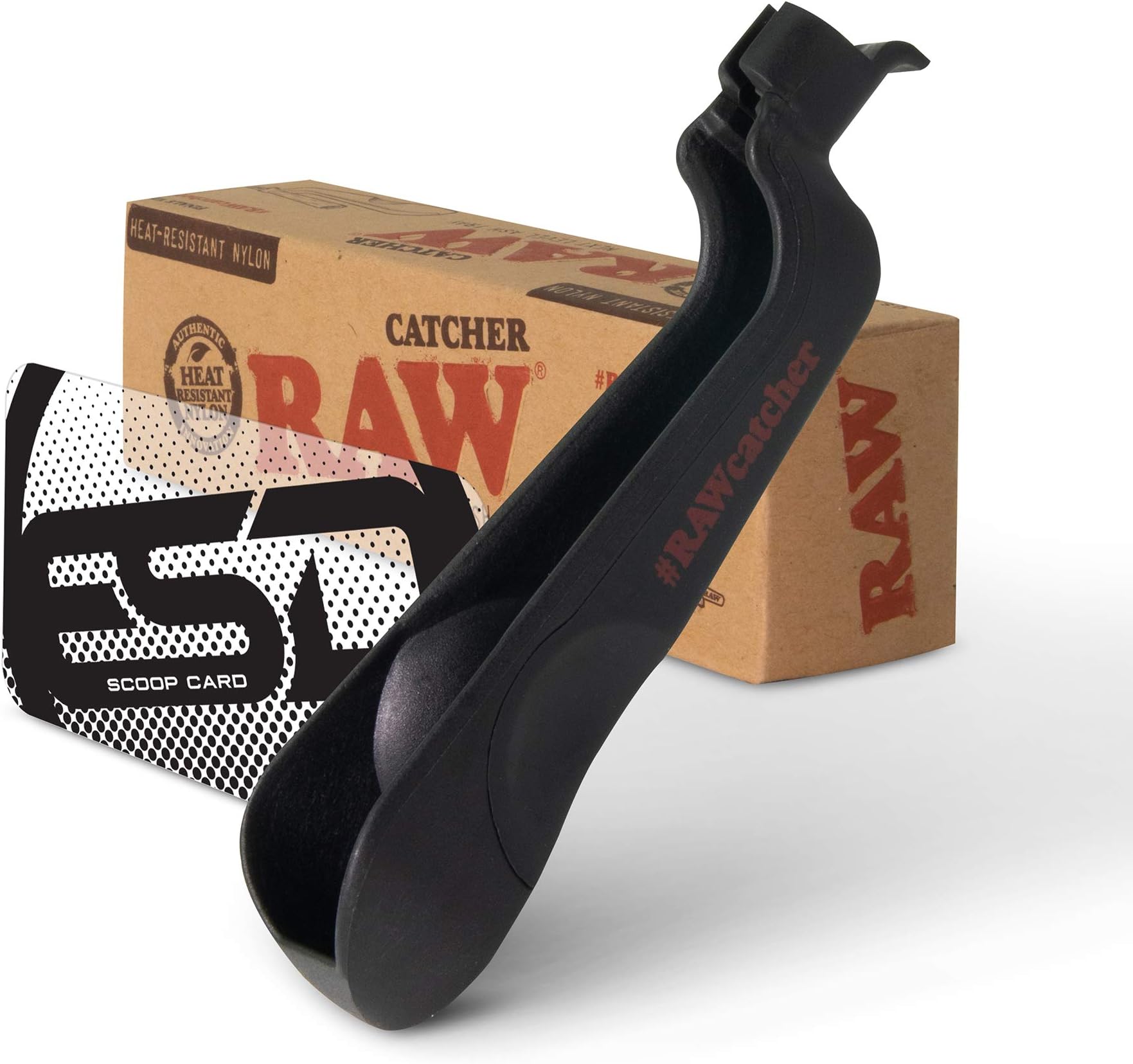 RAW Ash Catcher v2 | Heat Resistant Nylon Cone Holder with ESD Scoop Card Included | Evolution of The Classic Ash Tray