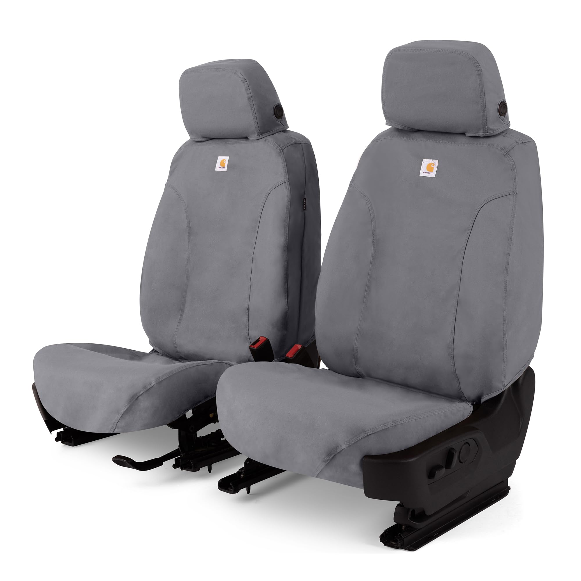 Covercraft Carhartt SeatSaver Custom Seat Covers | SSC2412CAGY | 1st Row Bucket Seats | Compatible with Select Ford F-150/F-250/F-350 Models, Gravel