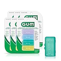 Vista 4 de GUM -152RF Fundas para cepillos de dientes para viajes, hogar o campamento, 4 fundas