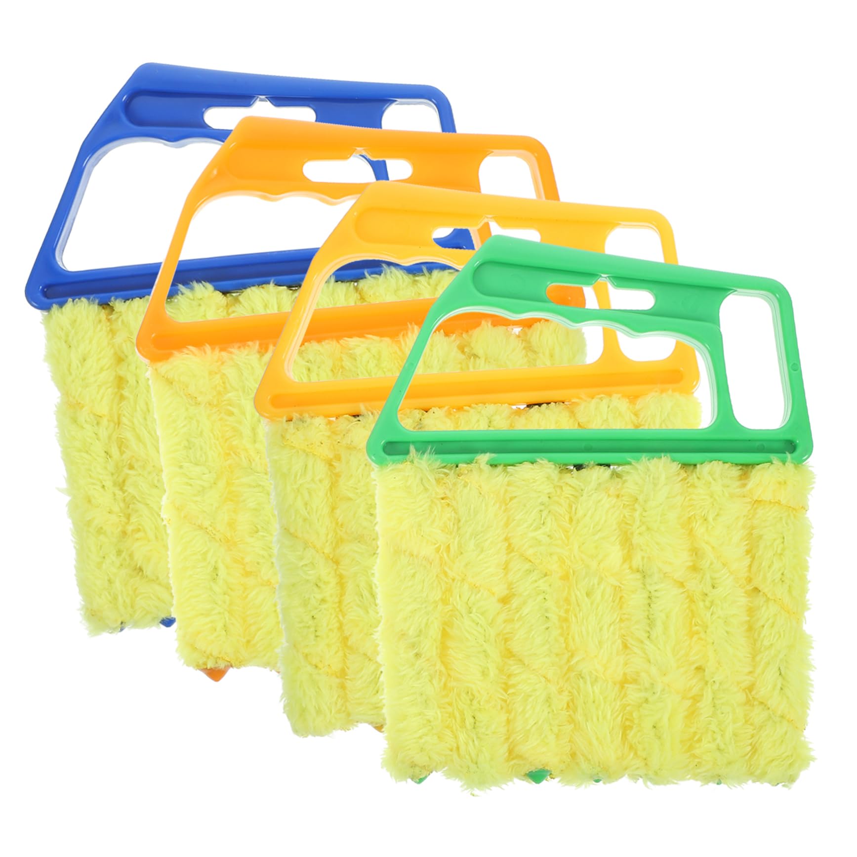 Cepillo De Limpieza Limpiador Cepillo para Persianas Reutilizable Plumero De Persianas Removible Cepillo para Polvo De Persianas El Plastico 4 Piezas X 4