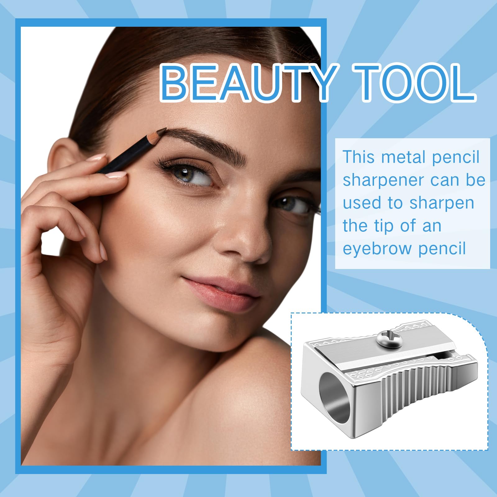 Tenceur 300 pezzi di metallo temperamatite singolo foro mini alluminio temperamatite temperamatite bulk per scuola ufficio cancelleria forniture aula