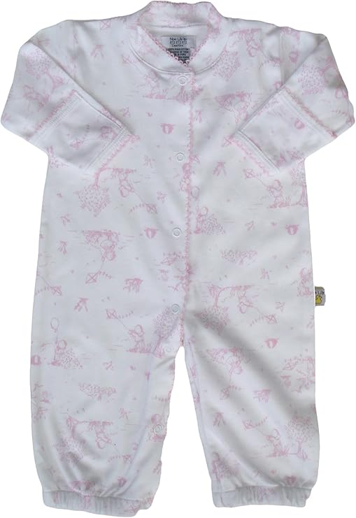 Noa Lily Convertible Gown, Pink Toile Infant And Toddler